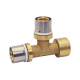 PEXAL BRASS Тройник (пресс) редукционный Ø3/4" В х Ø26 (3,0) х 26 (3,0) Valsir S.p.A. (VS0131417)