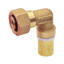 Сборной элемент угловой PEXAL BRASS (пресс) Ø20 (2,5) х 3/4" В Valsir S.p.A. (VS0131663)