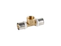 PEXAL BRASS Тройник (пресс) Ø20 (2,5) х 1/2" В х 20 (2,5) Valsir S.p.A. (VS0170923)