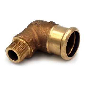 Колено бронзовое под пресс 697 Ø35 х 1 1/4" С AESPRES® RM (697114035)
