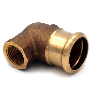 Колено бронзовое под пресс 698 Ø18 х 3/4" В AESPRES® RM (698304018)