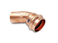 Колено медное под пресс 681/451U Ø22 45° В3 AESPRES UNIKO® RM (681022451U)