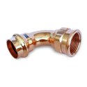 Колено медное под пресс 697U Ø15 х 1/2" С AESPRES UNIKO® RM (697102015U)