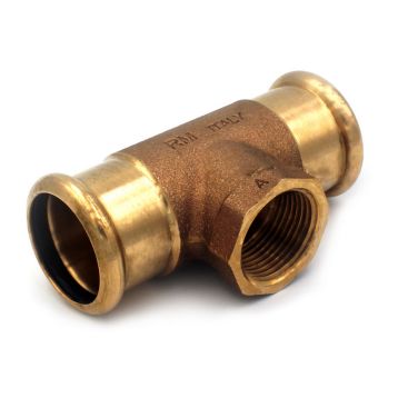 Тройник бронзовый под пресс 689 Ø28 х 3/4" В х 28 AESPRES® RM