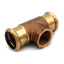 Тройник бронзовый под пресс 689 Ø28 х 3/4" В х 28 AESPRES® RM