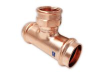 Тройник медный под пресс 689U Ø22 х 1/2" В х 22 AESPRES UNIKO® RM (689102022U)