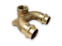 Колено двойное латунное настенное под пресс 685/003U Ø15 х 15 х1/2" RM (685102315U)