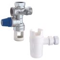 Caleffi Комплект безпеки бойлера вертикальний (група безпеки d1/2" 4 kW + сифон Ø25/32) (526142KIT)