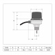CALEFFI Датчик потока со стяговым контактом d1"-8". (626 600)