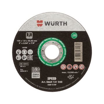 Круг отрезной для нерж. стали WURTH 230 х 1,9/22 (0664132301)