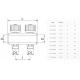 KIT238E650 Комплект колекторів Ø1" х 8 х 3/4"ЗР (червоний + синій) I50 мм BIANCHI F.LLI S.P.A.
