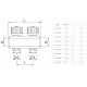 KIT233E650 Комплект колекторів Ø1" х 3 х 3/4"ЗР (червоний + синій) I50 мм BIANCHI F.LLI S.P.A.