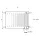 Радіатор сталевий DeLonghi Plattella V6 L тип 22 900 x 1000 3072 Ват нижнє/бокове (0181229230)