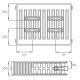 Радіатор сталевий DeLonghi Plattella V6 L тип 22 900 x 1000 3072 Ват нижнє/бокове (0181229230)