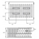 Радіатор сталевий DeLonghi Plattella V6 L тип 33 300 x 1400 2581 Ват бокове/нижнє (0181333242)