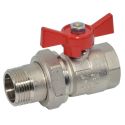 Кран-американка кульовий DANUBIO Ø3/4" red PN40 0°C/+95°C Idrosanitaria Bonomi (86500006R)