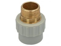 Переходник PP-R Ø40 мм x 1" НР PRAWTECH Sp. z o.o. (PP130040100)