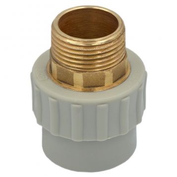 Переходник PP-R Ø40 мм x 1" НР PRAWTECH Sp. z o.o. (PP130040100)