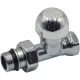 3335C Кран радиаторный отсекающий хромированный Ø1/2" ВЗ прямой Tiemme Raccorderie Spa
