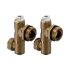Комплект латунный для коллектора (ПВ ручной + сливной кран) G1" Vario C Uponor GmbH (1135300)