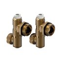 Комплект латунный для коллектора (ПВ ручной + сливной кран) G1" Vario C Uponor GmbH (1135300)