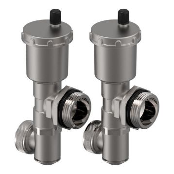Комплект торцевий для колектора (ПВ автомат + зливний кран) G1" Vario C Uponor Gmb (1135297)