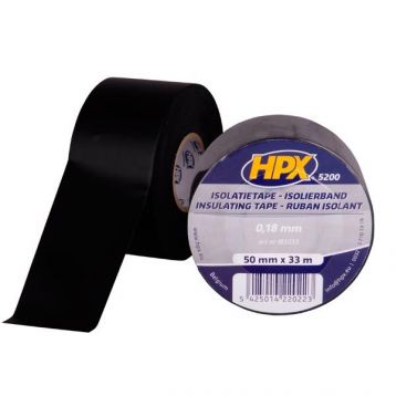 Стрічка ПВХ ізоляційна HPX52300 50 мм х 33 м чорна (плівка) HPX (IB5033)