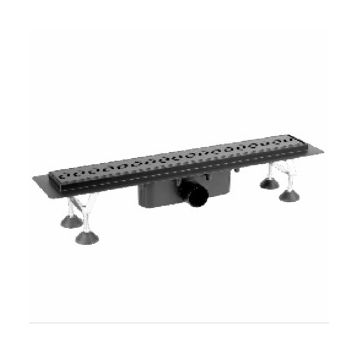 9-2971-800-30-35-12 Трап-лоток с гидроизолом. душ. BLACK Aqua Ambient Ø50 L800 мм Capricorn S.A (9-2971-800-30-35-10)