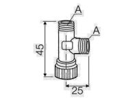 Вентиль для внутреннего бачка Ø3/8” Valsir S.p.A. (VS0868310)