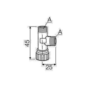 Вентиль для внутреннего бачка Ø3/8” Valsir S.p.A. (VS0868310)