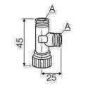 Вентиль для внутреннего бачка Ø3/8” Valsir S.p.A. (VS0868310)