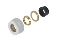 Гайка для медной трубы Carlo Poletti Srl Ø15 мм x 3/4" EK WHITE MATT (A33109E9016OEK)