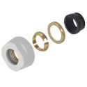 Гайка для мідної труби Carlo Poletti Srl Ø15 мм x 3/4" EK WHITE MATT (A33109E9016OEK)