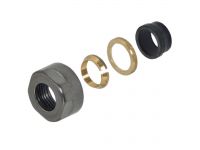 Carlo Poletti Гайка для медной трубы Ø15 мм x 3/4" EK PVD GUN METAL BRUSHED (A33109PVDGMBEK)