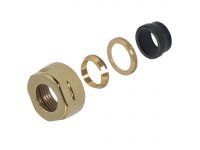 Carlo Poletti Гайка для медной трубы Ø15 мм x 3/4" EK PVD PALE GOLD GLOSS (A33109PVDPGGEK)