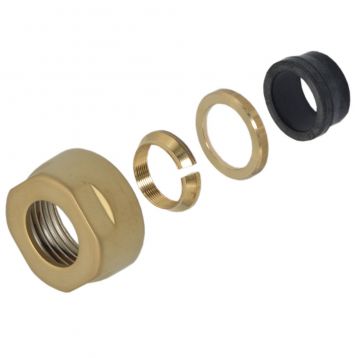 Carlo Poletti Гайка для медной трубы Ø15 мм x 3/4" EK PVD PALE GOLD SATIN (A33109PVDPGSEK)