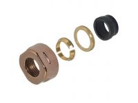 Carlo Poletti Гайка для медной трубы Ø15 мм x 3/4" EK PVD COPPER BRONZE GLOSS (A33109PVDRGGEK)