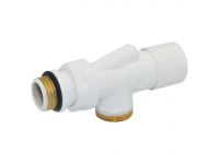 Кран отсек. реверс. БЕЛЫЙ корпус+штуцер Ø1/2" х 24-19 FIRST REVERSA Carlo Poletti Srl (V19811EF)