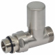 Кран радіаторний прямий BRUSH SILVER Ø1/2" х 24-19 COMPACT Carlo Poletti Srl (V150511J)