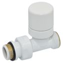 Кран-терм. прямий БІЛИЙ корпус+штуцер Ø1/2" х 24-19 FIRST THERMO Carlo Poletti Srl (V142511EF)