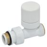 Кран-терм. прямой БЕЛЫЙ корпус+штуцер Ø1/2" х 24-19 FIRST THERMO Carlo Poletti Srl (V142511EF)
