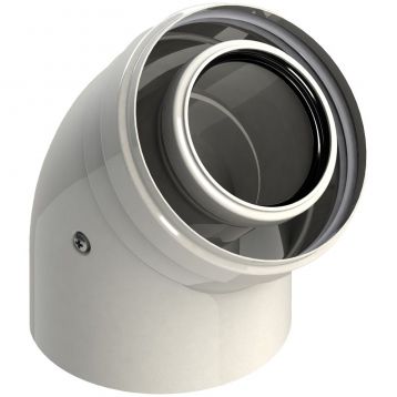 Колено коаксиальный для конденсационных котлов d60/100 mm - 45 ° GROPPALLI S.R.L. (A32160)