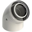 Колено коаксиальное для конденсационных котлов d60/100 mm 45° GROPPALLI SRL (A32160)