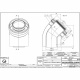 Колено коаксиальный для конденсационных котлов d60/100 mm - 45 ° GROPPALLI S.R.L. (A32160)