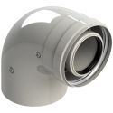 Коліно коаксіальне для конденсаційних котлів d60/100 mm 90 ° GROPPALLI SRL (A38163)
