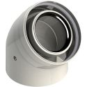 Коаксиальное колено для газового конденсационного котла Ø80/125 mm - 45° GROPPALLI SRL (A36106 / A31068)