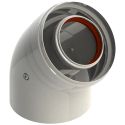 Колено коаксиальное для традиционных турбированый котлов d60/100 mm 45 ° GROPPALLI S.R.L. (A311289)