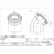Колено коаксиальный для традиционных котлов d60/100 mm - 45 ° GROPPALLI S.R.L. (A311289)