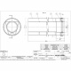Удлинитель коаксиальный с раструбом для традиционных котлов d60/100 L-500 mm GROPPALLI S.R.L. (A371)