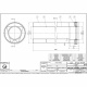 Удлинитель коаксиальный с раструбом для традиционных котлов d60/100 L-1000 mm GROPPALLI S.R.L. (A372)